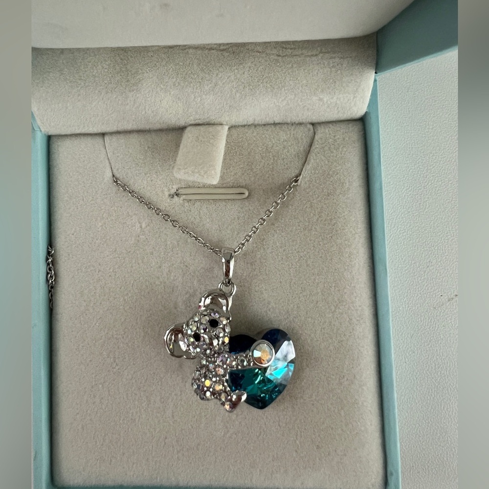 Brand new Blue Heart Koala Necklace